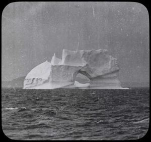 Image of Iceberg with hole.
